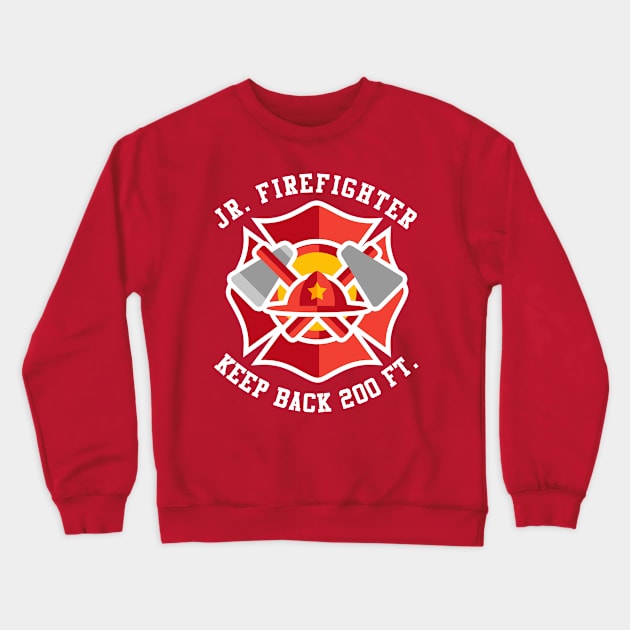 Jr Firefighter Crewneck Sweatshirt by Flippin' Sweet Gear